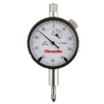 Dial Indicator 0-5 mmx0,01 mm with adjustable tolerance pointers and flat coverplate